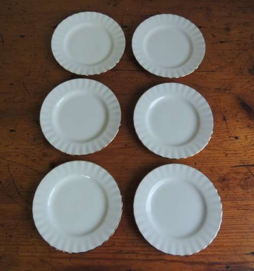 ROYAL ALBERT SET OF SIX SIDE PLATES - "VAL D'OR"