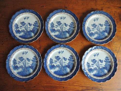 BOOTHS "REAL OLD WILLOW" PLATES 21CM - SET OF 6