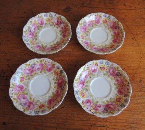 ROYAL ALBERT SAUCERS - "SERENA"