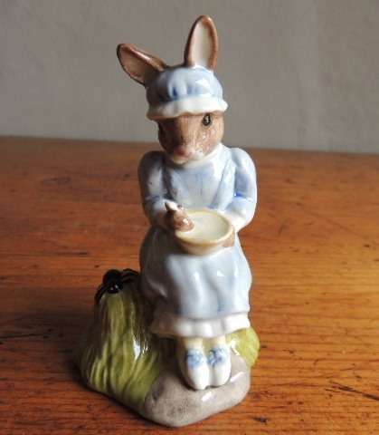 ROYAL DOULTON BUNNYKINS FIGURINE - " LITTLE MISS MUFFET " DB240