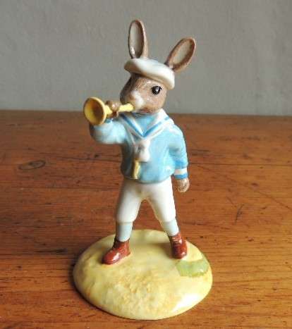 ROYAL DOULTON BUNNYKINS FIGURINE - " LITTLE BOY BLUE " DB 239