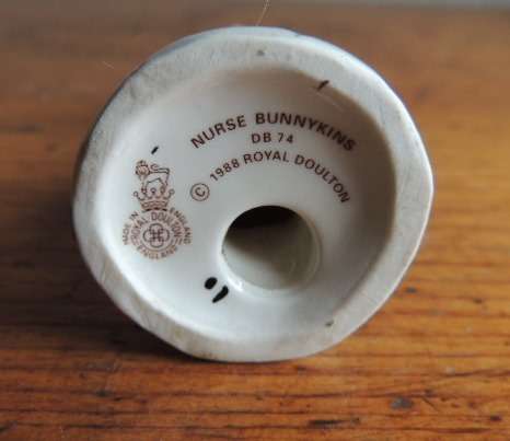 ROYAL DOULTON BUNNYKINS FIGURINE - " NURSE BUNNYKINS " DB 74