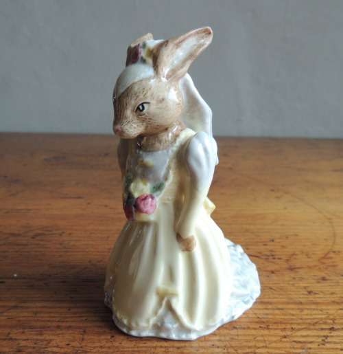 ROYAL DOULTON BUNNYKINS COUPLE - " BRIDE BUNNYKINS & GROOM BUNNYKINS " - IN ORIGINAL BOXES