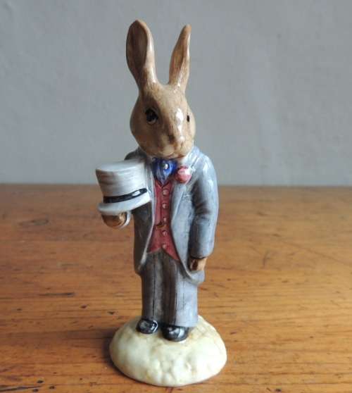 ROYAL DOULTON BUNNYKINS COUPLE - " BRIDE BUNNYKINS & GROOM BUNNYKINS " - IN ORIGINAL BOXES