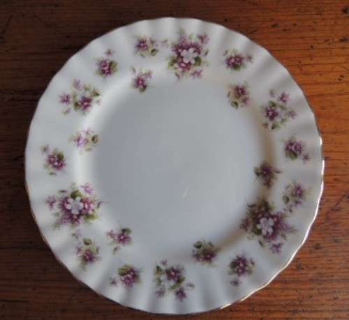 ROYAL ALBERT CAKE PLATE - "SWEET VIOLETS"