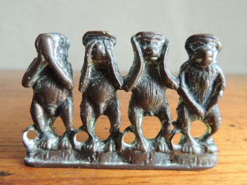 BRASS MONKEYS - SPEAK NO EVIL, SEE NO EVIL, HEAR NO EVIL, DO NO EVIL