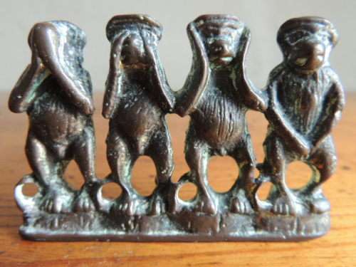 BRASS MONKEYS - SPEAK NO EVIL, SEE NO EVIL, HEAR NO EVIL, DO NO EVIL
