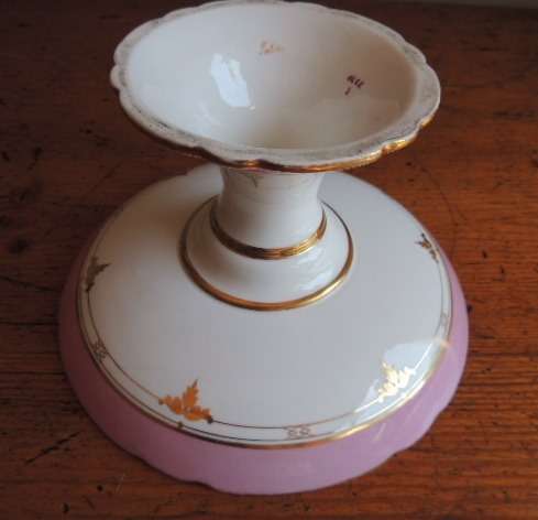 19TH CENTURY TAZZA - "TULIPS" - ABSOLUTELY GORGEOUS