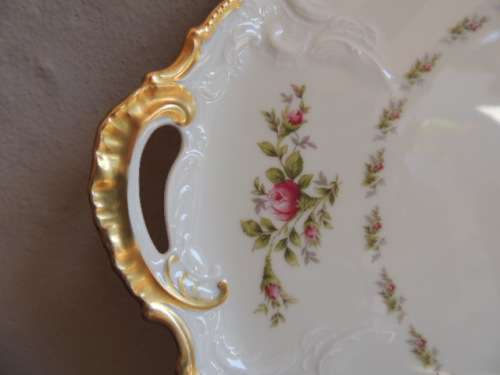 ROSENTHAL DOUBLE HANDLE TRAY - "CLASSIC ROSE COLLECTION"