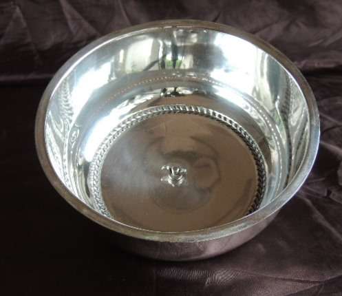 SILVER PLATED MUFFIN DISH - 19TH CENTURY