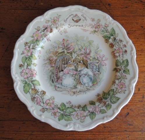 ROYAL DOULTON BRAMBLY HEDGE PLATE 21 CM - "SUMMER"