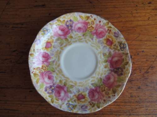 ROYAL ALBERT COFFEE SAUCER - "SERENA"