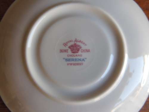 ROYAL ALBERT COFFEE SAUCER - "SERENA"