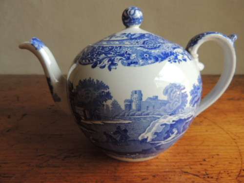 SPODE ITALIAN BLUE TEA FOR TWO TEAPOT - For Cecilia ONLY