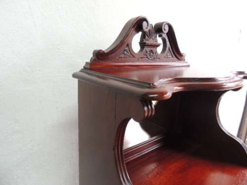 EDWARDIAN MAHOGANY MUSIC CABINET