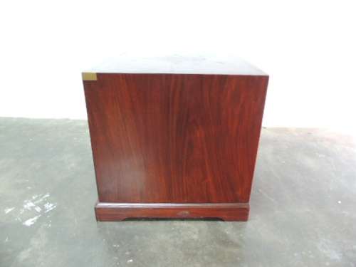 MILITARY CHEST SMALL - CARVED AND INLAID ROSEWOOD