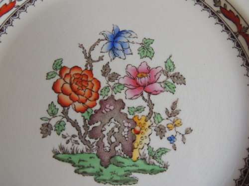 COPELAND SPODE DINNER PLATE - "CHINESE ROSE"