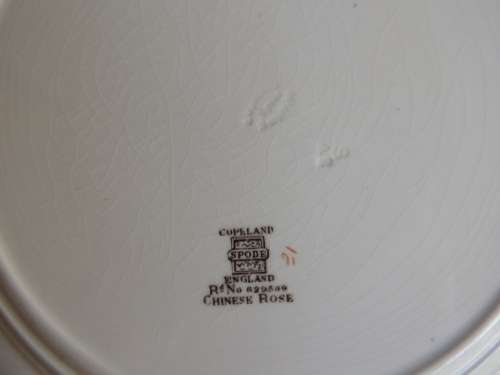 COPELAND SPODE DINNER PLATE - "CHINESE ROSE"