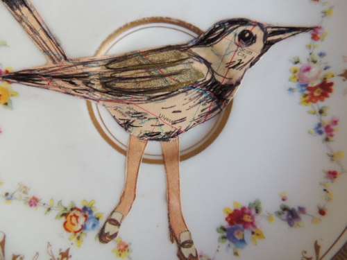 ART PLATE BY "TERRY ANGELOS" - MIXED MEDIA