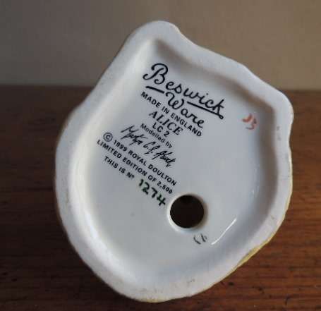 ROYAL DOULTON BESWICK WARE - "ALICE" LIMITED EDITION
