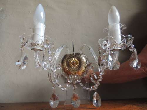 EXQUISITE CRYSTAL WALL SCONCE - A CLASS OF IT'S OWN - FOR SHANE ONLY