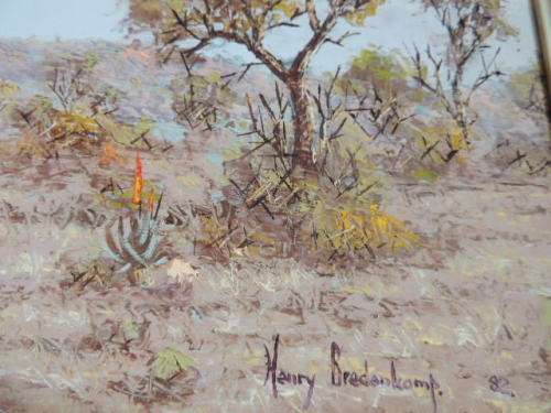 HENRY BREDENKAMP OIL ON BOARD - 1982