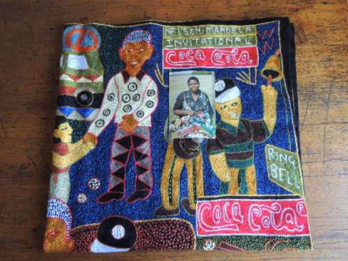 KAROSS EMBROIDERY CREATED FOR THE NELSON MANDELA INVITATIONAL - COMMISSIONED BY COCO COLA