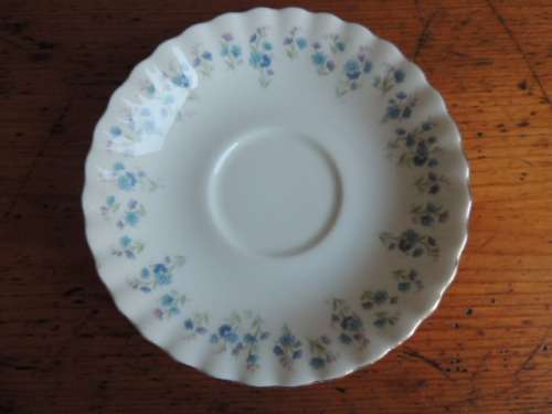 ROYAL ALBERT SAUCER - "MEMORY LANE" - SLIGHT FACTORY FAULT