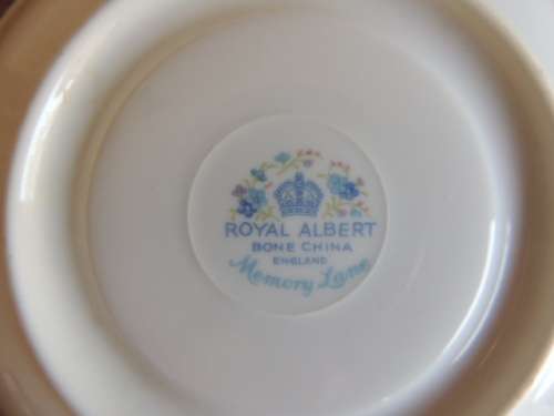 ROYAL ALBERT SAUCER - "MEMORY LANE" - SLIGHT FACTORY FAULT
