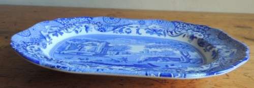SPODE ITALIAN BLUE PLATTER SMALL