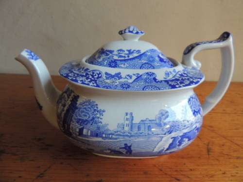 SPODE ITALIAN BLUE TEA FOR TWO TEA SET - Reduced