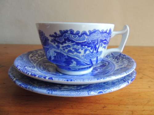 SPODE ITALIAN BLUE TEA FOR TWO TEA SET - Reduced