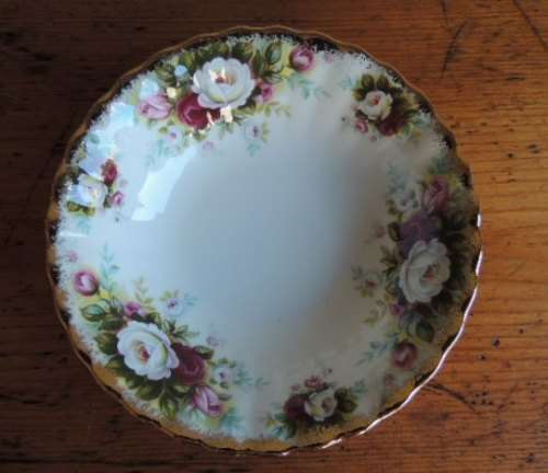 ROYAL ALBERT DESSERT SET 7 PIECE - "CELEBRATION"