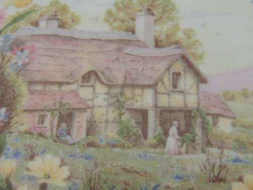 ROYAL ALBERT PLATE FROM THE COTTAGE GARDEN YEAR SERIES - "SPRING"