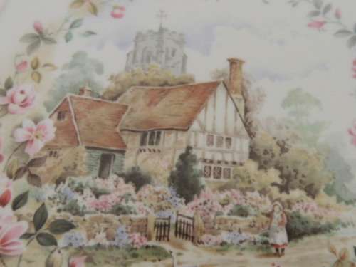 ROYAL ALBERT PLATE FROM THE COTTAGE GARDEN YEAR SERIES - "SUMMER"