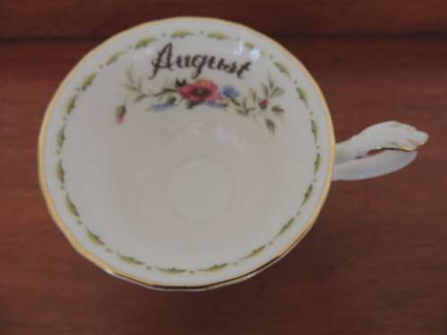 ROYAL ALBERT FLOWER OF THE MONTH SERIES TRIO - "AUGUST" POPPY