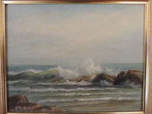 OIL ON BOARD - "PALM"