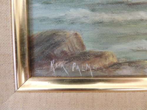 OIL ON BOARD - "PALM"