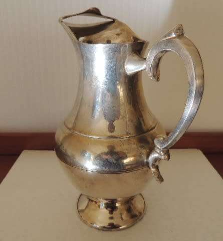 SILVER PLATED WATER JUG - SOLID AND HEAVY