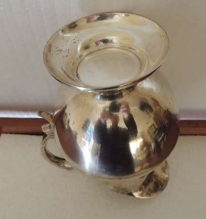 SILVER PLATED WATER JUG - SOLID AND HEAVY