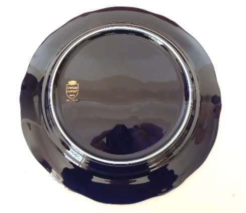 LIMOGE CASTEL COBALT BLUE 22 ct PLATE - (24.5 cm)