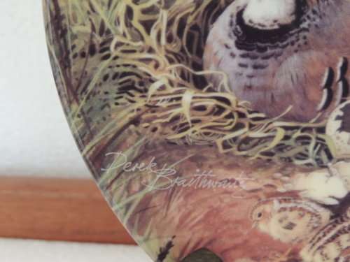 ROYAL GRAFTON LIMITED EDITION PLATE 1987 - "RED-LEGGED PARTRIDGE" - BOXED