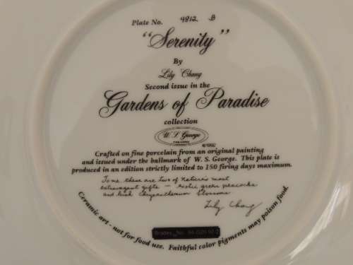 W.S. GEORGE "GARDENS OF PARADISE " COLLECTION - "SERENITY"