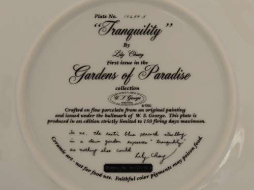W.S. GEORGE "GARDENS OF PARADISE " COLLECTION - "TRANQUILITY"