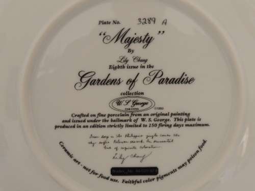 W.S. GEORGE "GARDENS OF PARADISE " COLLECTION - "MAJESTY"