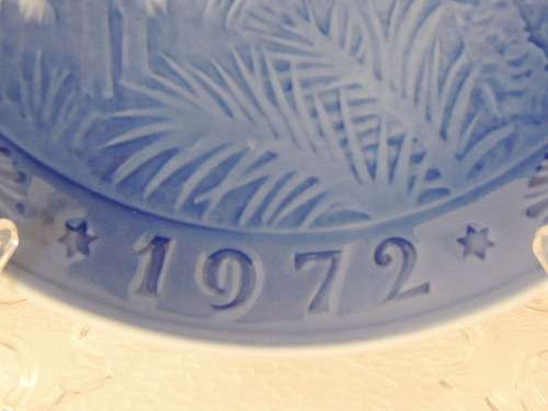 ROYAL COPENHAGEN COLLECTOR'S CHRISTMAS PLATE 1972 - "IN THE DESERT"