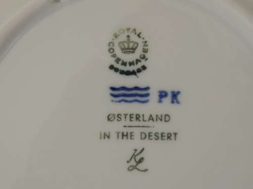ROYAL COPENHAGEN COLLECTOR'S CHRISTMAS PLATE 1972 - "IN THE DESERT"