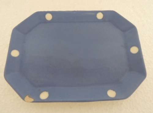 T G GREEN BLUE DOMINO BUTTER DISH