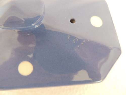 T G GREEN BLUE DOMINO BUTTER DISH