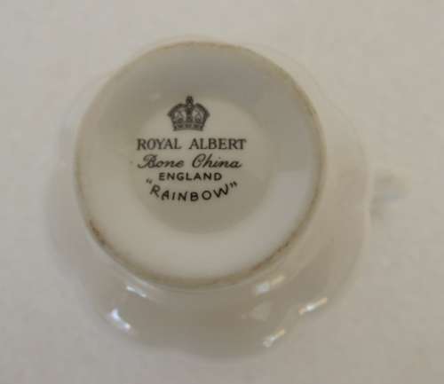 ROYAL ALBERT COFFEE DUO - "RAINBOW - MISMATCHED", Reduced
